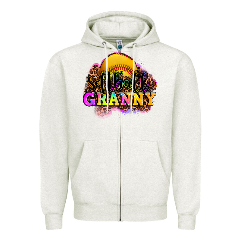 Softball Granny Zipper Hoodie by OliviaCreatesArt | Teevron