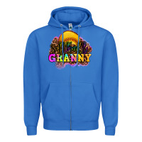 True Royal softball granny Zipper Hoodie - OliviaCreatesArt