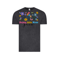 Vintage Black helping little minds grow Vintage Tee - Artiststas