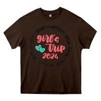 Chocolate Brown girls trip Heavy Core Tee - MaliasSmallBusiness