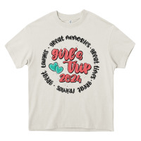 Cream girls trip Heavy Core Tee - MaliasSmallBusiness