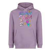 Lavender birthday girl 6 Heavyweight Hoodie - BundleAndBundleShop