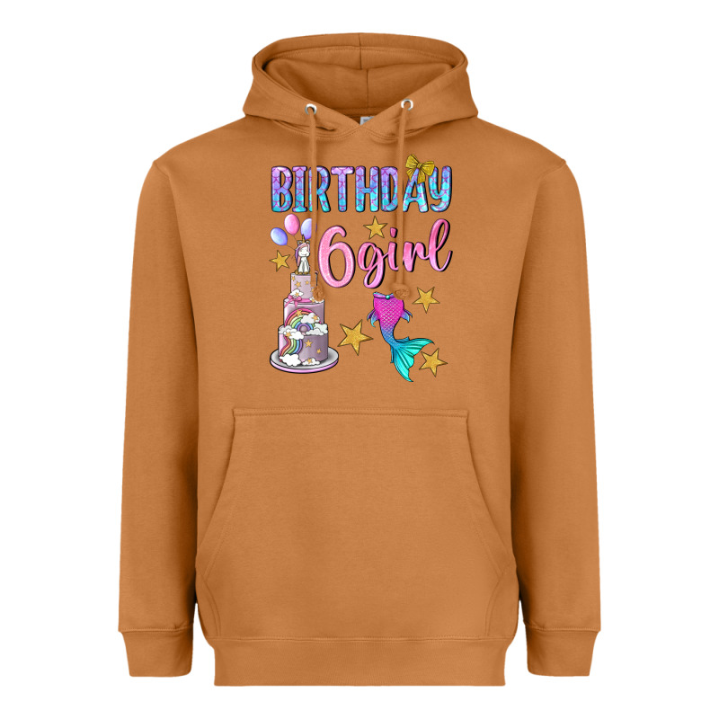 Birthday Girl 6 Heavyweight Hoodie by BundleAndBundleShop | Teevron