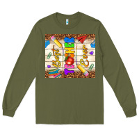 Army Green best teacher ever Long Sleeve Tee - NancyCooperArtShop