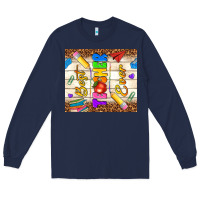 Navy best teacher ever Long Sleeve Tee - NancyCooperArtShop