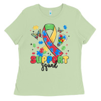Matcha support squad autism Ladies Tee - MaliasSmallBusiness