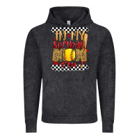 Vintage Black in my softball mom era Vintage Hoodie - Artiststas