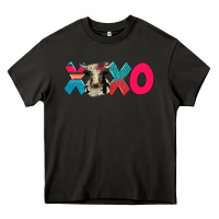 Asphalt xoxo holstein cow Heavy Core Tee - AdoDesignShop