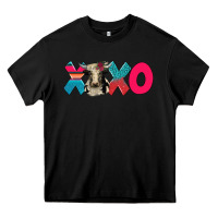 Black xoxo holstein cow Heavy Core Tee - AdoDesignShop