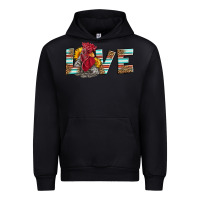 Black love rooster head Urban Hoodie - LillyAllenDesigns