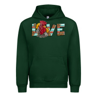 Foreset Green love rooster head Urban Hoodie - LillyAllenDesigns