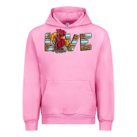 Fuchsia Pink love rooster head Urban Hoodie - LillyAllenDesigns
