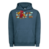Pigment Midnight Navy love rooster head Urban Hoodie - LillyAllenDesigns