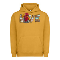 Pigment Peanut Butter love rooster head Urban Hoodie - LillyAllenDesigns