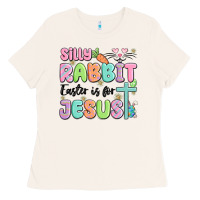 Bone silly rabbit easter is for jesus Ladies Tee - MaliasSmallBusiness