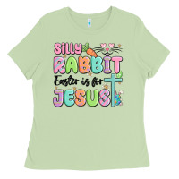 Matcha silly rabbit easter is for jesus Ladies Tee - MaliasSmallBusiness