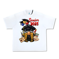 White senior 2023 gnome Urban Heavy Tee - BarkalooDesign