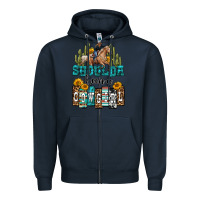 Navy shoulda been a cowgirl Zipper Hoodie - OliviaCreatesArt
