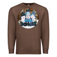 Chestnut Chillin With My Snowmies Premium Sweatshirt - FaDigitalArtStudio