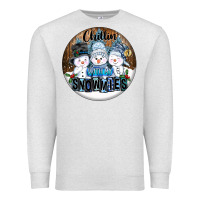 Oatmeal Heather Chillin With My Snowmies Premium Sweatshirt - FaDigitalArtStudio