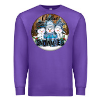 Purple Chillin With My Snowmies Premium Sweatshirt - FaDigitalArtStudio