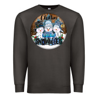 Smoke Chillin With My Snowmies Premium Sweatshirt - FaDigitalArtStudio