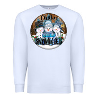 White Chillin With My Snowmies Premium Sweatshirt - FaDigitalArtStudio