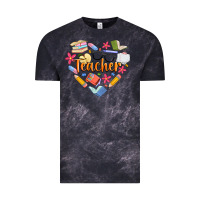 Cloud Black teacher heart Vintage Tee - Artiststas