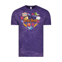 Cloud Purple teacher heart Vintage Tee - Artiststas
