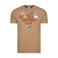 Vintage Coffee teacher heart Vintage Tee - Artiststas