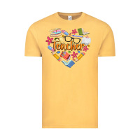 Vintage Mustard teacher heart Vintage Tee - Artiststas