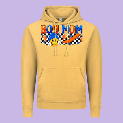 Boy Mom Vintage Hoodie Designed By Artiststas