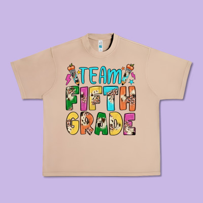 Team Fifth Grade Urban Heavy Tee Designed By Jahusdesignshop