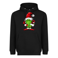 Black green christmas gnomes Heavyweight Hoodie - FaDigitalArtStudio