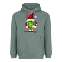 Sage green christmas gnomes Heavyweight Hoodie - FaDigitalArtStudio