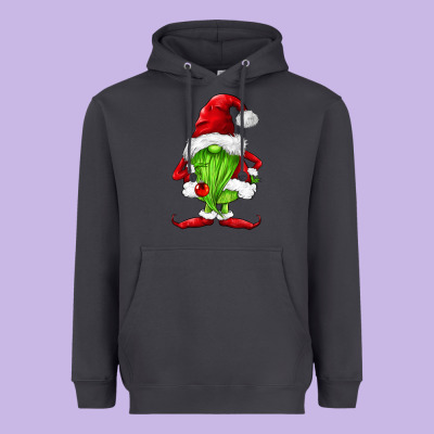 Green Christmas Gnomes Heavyweight Hoodie Designed By Fadigitalartstudio