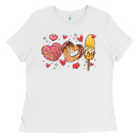 White valentines day mexican food Ladies Tee - MaliasSmallBusiness