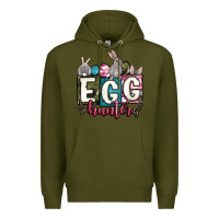 Army Green Easter egg hunter Premium Hoodie - OliviaCreatesArt