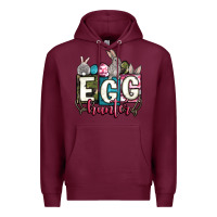 Burgundy Easter egg hunter Premium Hoodie - OliviaCreatesArt