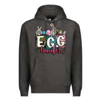 Charcoal Heather Easter egg hunter Premium Hoodie - OliviaCreatesArt
