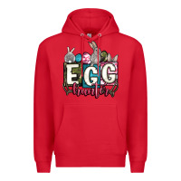 Red Easter egg hunter Premium Hoodie - OliviaCreatesArt