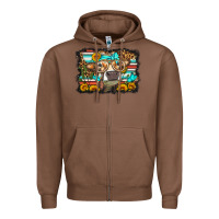 Chestnut sunflower cow olivia Zipper Hoodie - OliviaCreatesArt