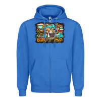 True Royal sunflower cow olivia Zipper Hoodie - OliviaCreatesArt