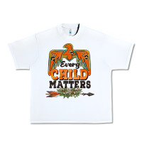White every child matters thunderbird Urban Heavy Tee - BarkalooDesign