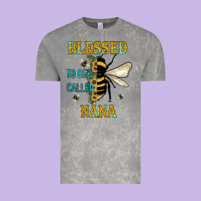 Blessed To Bee Nana Vintage Tee Designed By Jahusdesignshop