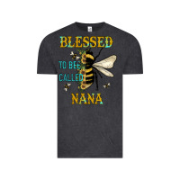 Vintage Black Blessed To Bee Nana Vintage Tee - JahusDesignShop