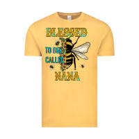 Vintage Mustard Blessed To Bee Nana Vintage Tee - JahusDesignShop