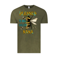 Vintage Olive Blessed To Bee Nana Vintage Tee - JahusDesignShop