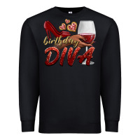 Black birthday diva Premium Sweatshirt - BundleAndBundleShop