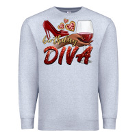 Heather Grey birthday diva Premium Sweatshirt - BundleAndBundleShop